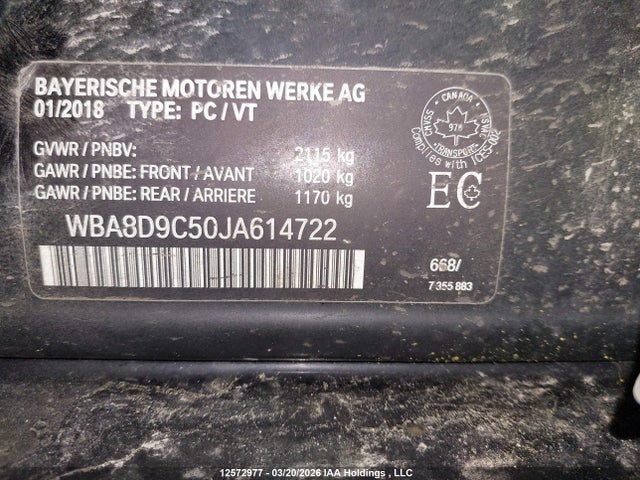 BMW 330 XI 2018 WBA8D9C50JA614722 Image 9