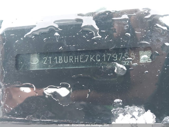 2T1BURHE7KC179759 Toyota Corolla L/le/xle/se/xse