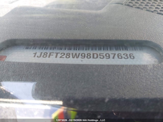 12573026 :رقم المزاد ، 1J8FT28W98D597636 vin ، 2008 Jeep Patriot Sport مزاد بيع