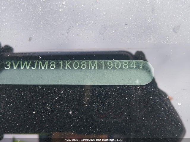 Продажа на аукционе авто 2008 Volkswagen Jetta 2.5l Trendline, vin: 3VWJM81K08M190847, номер лота: 12573036
