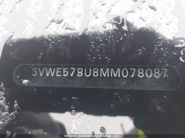12573037 :رقم المزاد ، 3VWE57BU8MM078087 vin ، 2021 Volkswagen Jetta Sel مزاد بيع