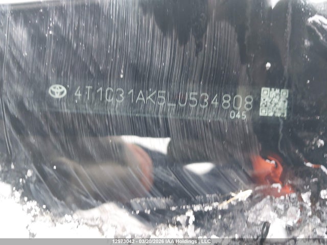 12573042 :رقم المزاد ، 4T1C31AK5LU534808 vin ، 2020 Toyota Camry Le مزاد بيع