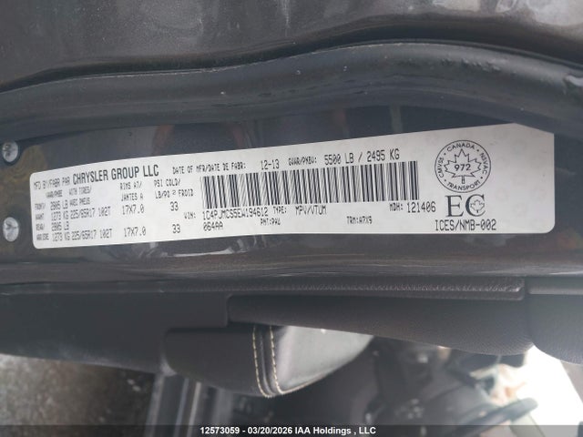 12573059 :رقم المزاد ، 1C4PJMCS5EW194612 vin ، 2014 Jeep Cherokee North مزاد بيع