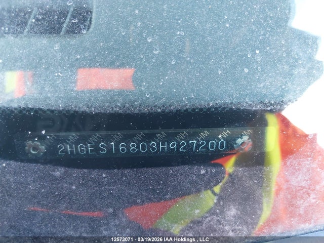 Aukcja sprzedaży 2003 Honda Civic Lx, vin: 2HGES16803H927200, numer aukcji: 12573071