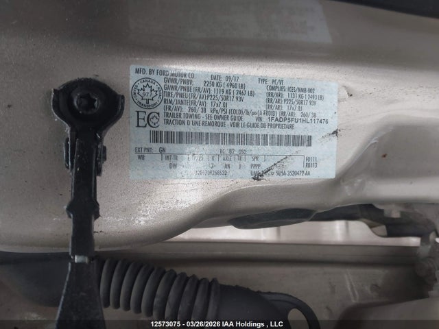 1FADP5FU1HL117476 Ford C-max Energi Titanium