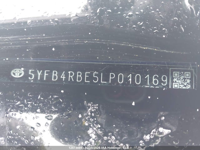 Aukcja sprzedaży 2020 Toyota Corolla Se, vin: 5YFB4RBE5LP010169, numer aukcji: 12573089