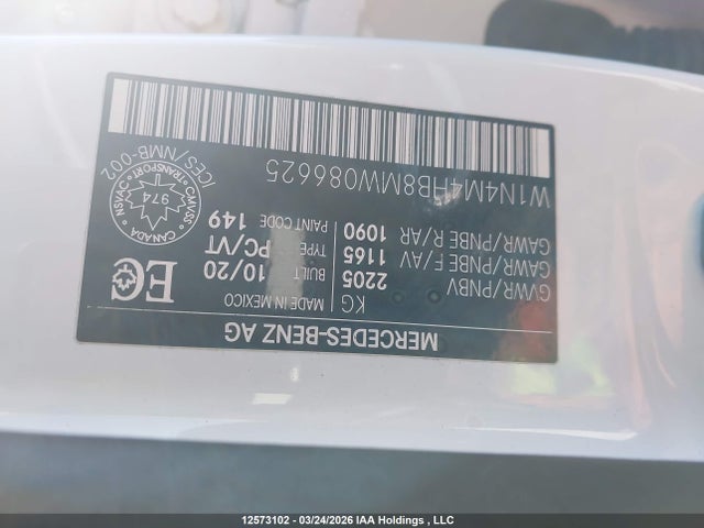 W1N4M4HB8MW086625 Mercedes-Benz Glb 250 4matic
