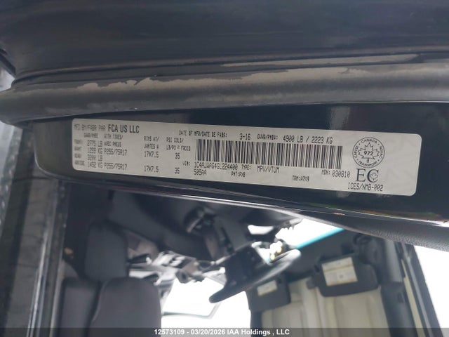 Aukcja sprzedaży 2016 Jeep Wrangler Sport, vin: 1C4AJWAG4GL224400, numer aukcji: 12573109
