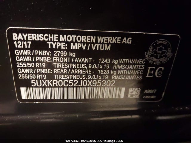 5UXKR0C52J0X95302 BMW X5 Xdrive35i