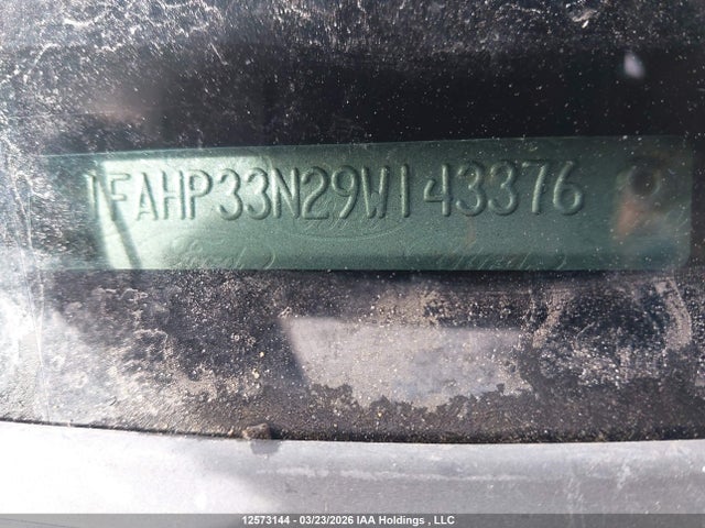 2009 Ford Focus Ses მანქანა იყიდება აუქციონზე, vin: 1FAHP33N29W143376, აუქციონის ნომერი: 12573144