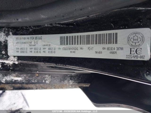 2015 Chrysler 200 Lx მანქანა იყიდება აუქციონზე, vin: 1C3CCCFBXFN749242, აუქციონის ნომერი: 12573196
