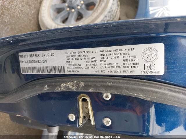 RAM 2500 Big Horn 2021 3C6UR5DL5MG557309 Image 19