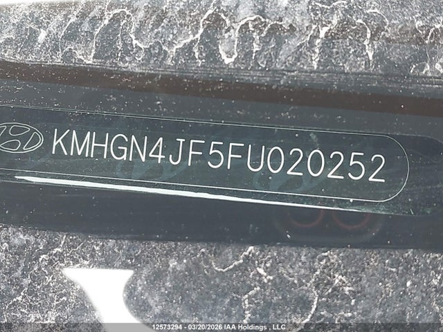Aukcja sprzedaży 2015 Hyundai Genesis 5.0l, vin: KMHGN4JF5FU020252, numer aukcji: 12573294