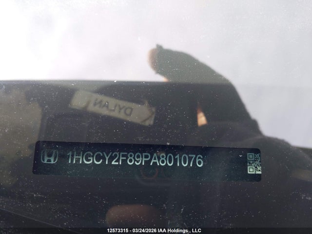 1HGCY2F89PA801076 Honda Accord Touring Hybrid