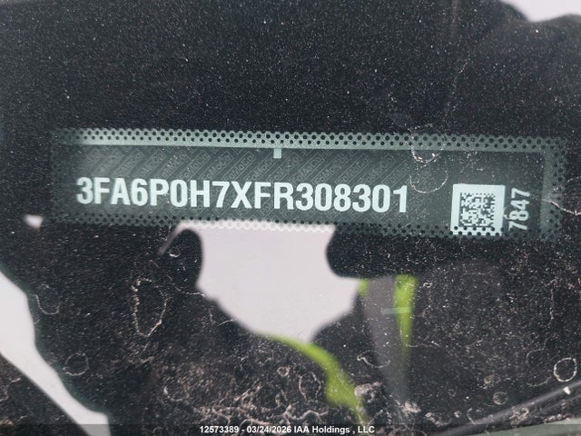 12573389 :رقم المزاد ، 3FA6P0H7XFR308301 vin ، 2015 Ford Fusion مزاد بيع