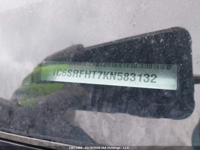 Aukcja sprzedaży 2019 Ram 1500 Limited, vin: 1C6SRFHT7KN583132, numer aukcji: 12573468