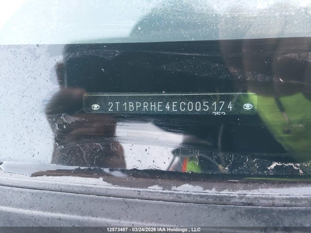 2014 Toyota Corolla Le Eco/le Eco Upgrade მანქანა იყიდება აუქციონზე, vin: 2T1BPRHE4EC005174, აუქციონის ნომერი: 12573487
