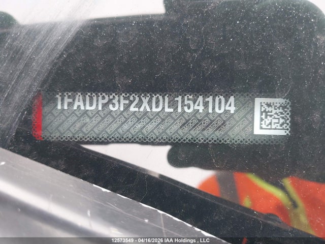 12573549 :رقم المزاد ، 1FADP3F2XDL154104 vin ، 2013 Ford Focus Se مزاد بيع