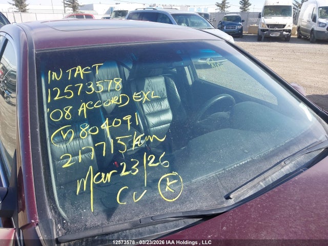 12573578 :رقم المزاد ، 1HGCP26838A804091 vin ، 2008 Honda Accord Exl مزاد بيع