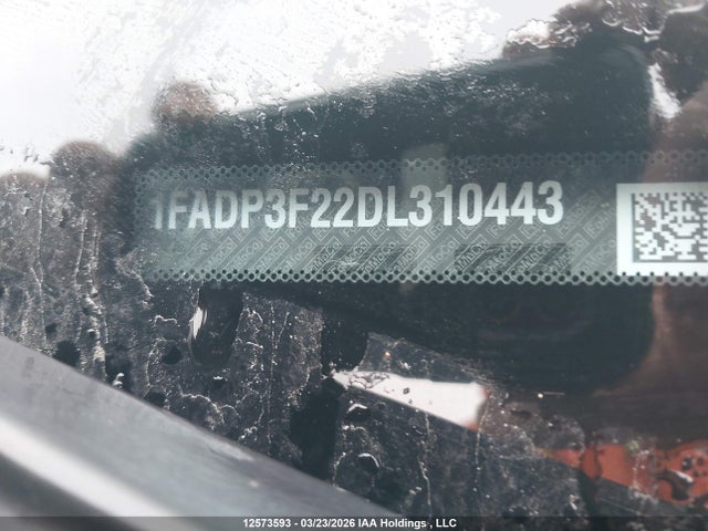 2013 Ford Focus Se მანქანა იყიდება აუქციონზე, vin: 1FADP3F22DL310443, აუქციონის ნომერი: 12573593