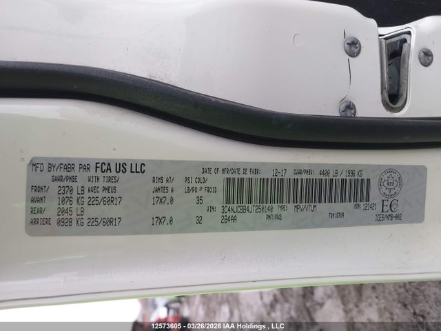 Aukcja sprzedaży 2018 Jeep Compass North, vin: 3C4NJCBB4JT250140, numer aukcji: 12573605