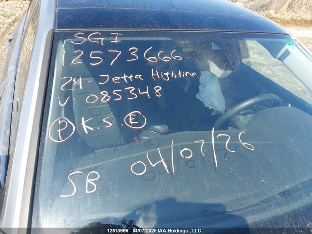 Aukcja sprzedaży 2024 Volkswagen Jetta Highline, vin: 3VWGM7BU8RM085348, numer aukcji: 12573666