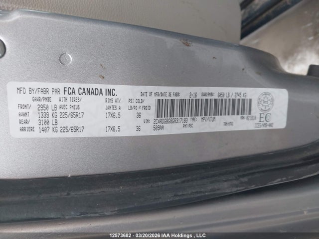 Aukcja sprzedaży 2016 Dodge Grand Caravan Se, vin: 2C4RDGBG8GR317183, numer aukcji: 12573682