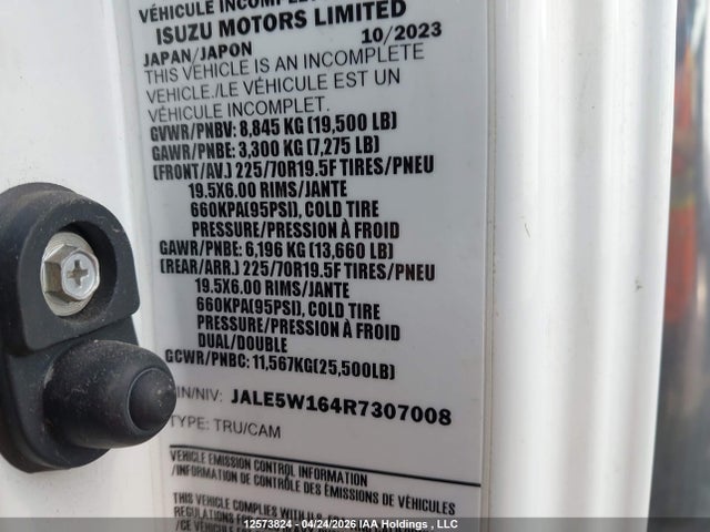 Продаж на аукціоні авто 2024 Isuzu , vin: JALE5W164R7307008, номер лоту: 12573824