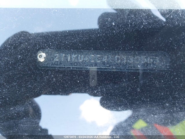 12573870 :رقم المزاد ، 2T1KU4EE4EC130563 vin ، 2014 Toyota Matrix مزاد بيع