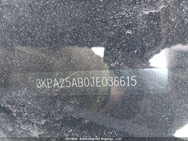 12573926 :رقم المزاد ، 3KPA25AB0JE036615 vin ، 2018 Kia Rio Lx/lx+ مزاد بيع