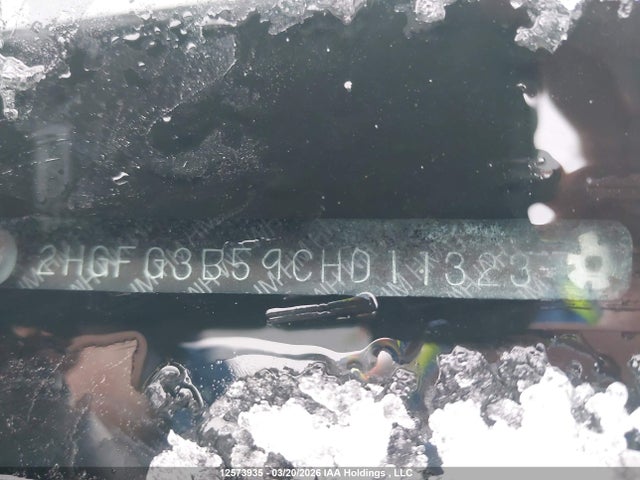 12573935 :رقم المزاد ، 2HGFG3B59CH011323 vin ، 2012 Honda Civic Lx مزاد بيع