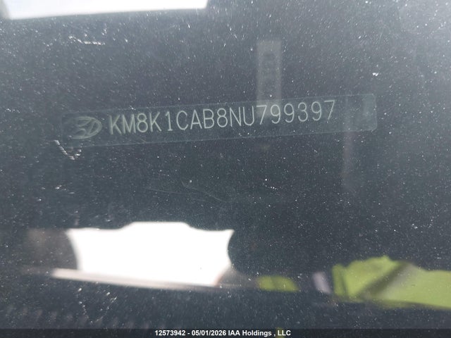 2022 Hyundai Kona Se მანქანა იყიდება აუქციონზე, vin: KM8K1CAB8NU799397, აუქციონის ნომერი: 12573942