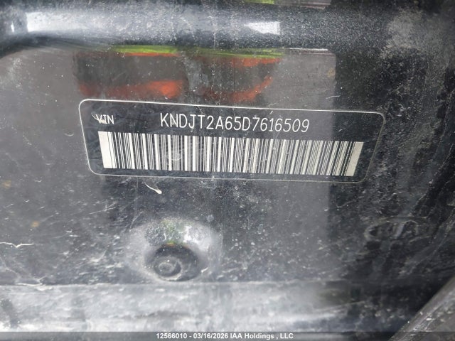 12566010 :رقم المزاد ، KNDJT2A65D7616509 vin ، 2013 Kia Soul 2.0l 2u/2.0l 4u/2.0l 4u Burner/2.0l 4u Luxury/2.0l 4u Retro مزاد بيع