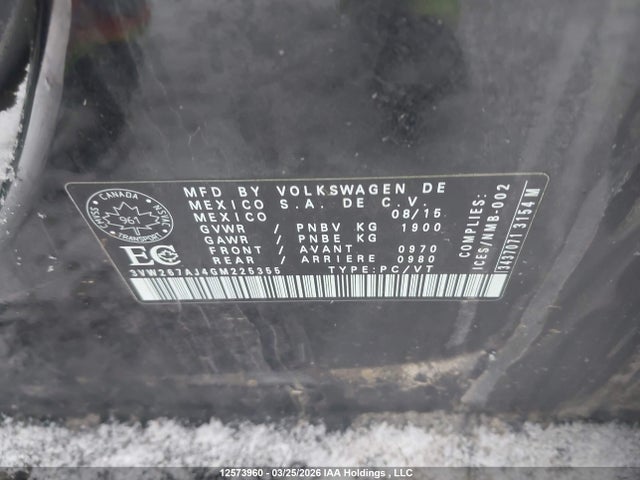 3VW267AJ4GM225355 Volkswagen JETTA S
