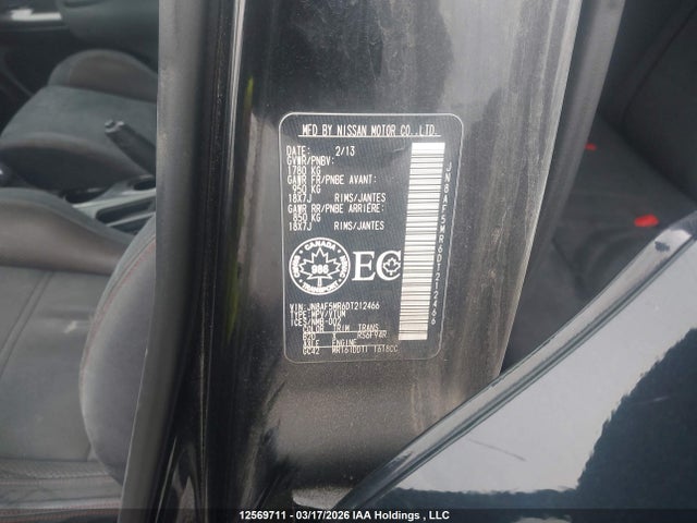 Продаж на аукціоні авто 2013 Nissan Juke Nismo/sl/sv, vin: JN8AF5MR6DT212466, номер лоту: 12569711