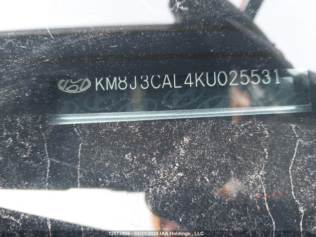 KM8J3CAL4KU025531 Hyundai Tucson Limited/sel/sport/ultimate/value/night
