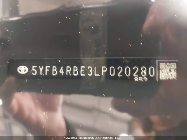 12573974 :رقم المزاد ، 5YFB4RBE3LP020280 vin ، 2020 Toyota Corolla Se/xse مزاد بيع