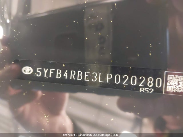 12573974 :رقم المزاد ، 5YFB4RBE3LP020280 vin ، 2020 Toyota Corolla Se/xse مزاد بيع
