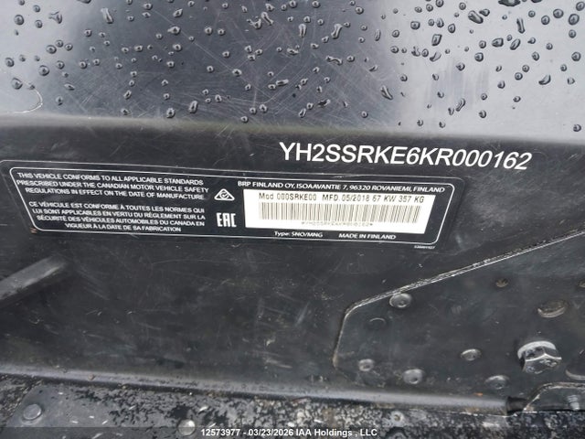 YH2SSRKE6KR000162 Skidoo Expedition