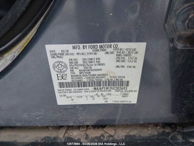 MAJ6P1WL9JC202693 Ford Ecosport Titanium
