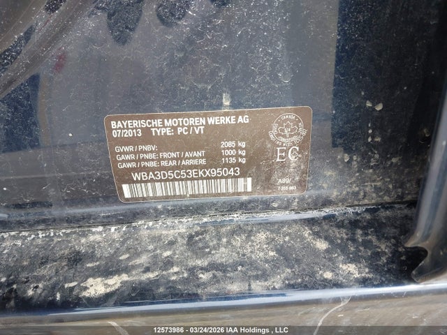 Продаж на аукціоні авто 2014 Bmw 328 D Xdrive, vin: WBA3D5C53EKX95043, номер лоту: 12573986