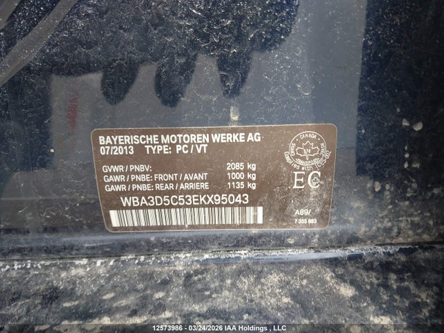 Продаж на аукціоні авто 2014 Bmw 328 D Xdrive, vin: WBA3D5C53EKX95043, номер лоту: 12573986