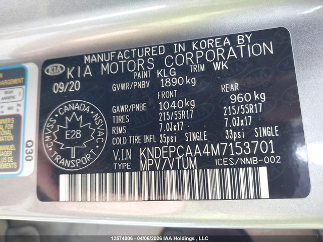 KIA Seltos 2021 KNDEPCAA4M7153701 Image 19