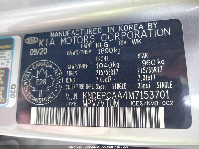 KIA Seltos 2021 KNDEPCAA4M7153701 Image 9