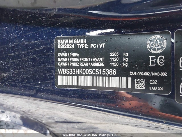 WBS33HK00SCS15386 BMW M4