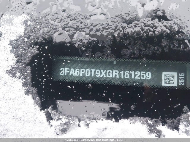 12566462 :رقم المزاد ، 3FA6P0T9XGR161259 vin ، 2016 Ford Fusion Se مزاد بيع