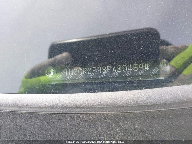 12574106 :رقم المزاد ، 1HGCR2F98FA804894 vin ، 2015 Honda Accord Touring مزاد بيع