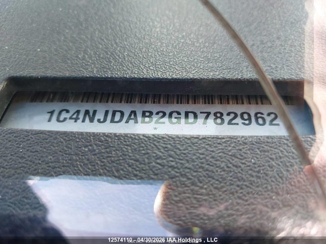 Aukcja sprzedaży 2016 Jeep Compass Sport/north, vin: 1C4NJDAB2GD782962, numer aukcji: 12574110