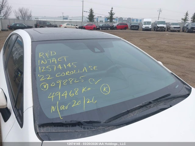 Aukcja sprzedaży 2022 Toyota Corolla Se, vin: 5YFB4MBE5NP098825, numer aukcji: 12574145
