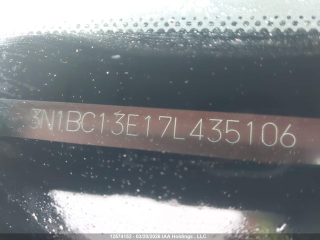 2007 Nissan Versa 1.8sl მანქანა იყიდება აუქციონზე, vin: 3N1BC13E17L435106, აუქციონის ნომერი: 12574152